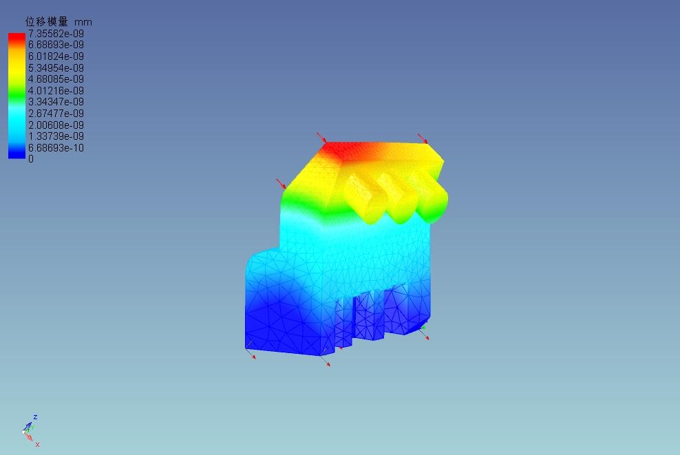 挡块位移力学分析